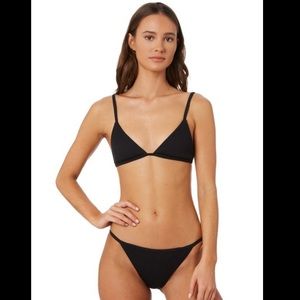 Zulu and Zephyr Black Tri-Cup Bikini Top